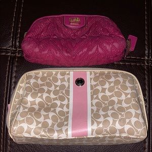 2 Coach Makeup Bags